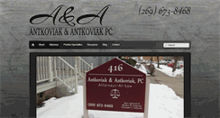 Desktop Screenshot of antkoviaklaw.com